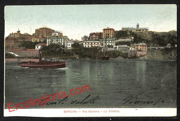 ai4943 - CARTOLINA D'EPOCA - Savona Città - Via Genova