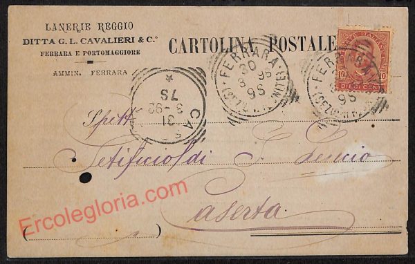 ae6111 - CARTOLINA D'EPOCA - Ferrara Città - Ditta G. L. Cavalieri  1898