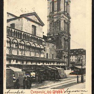 ae6112 - CARTOLINA D'EPOCA - Ferrara Città - Campanile del Duomo  1901