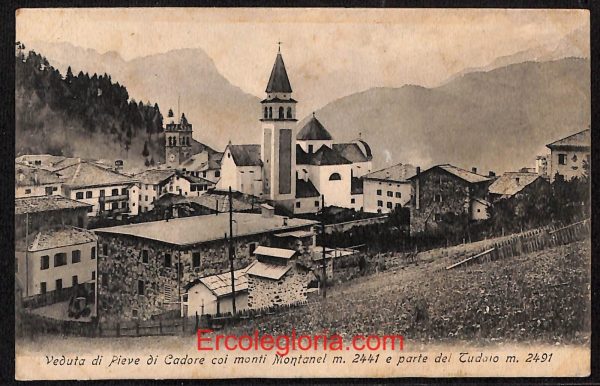 ae1233 - CARTOLINA  D'EPOCA - Belluno Provincia - Pieve di Cadore