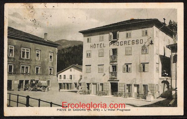 ae1236 - CARTOLINA  D'EPOCA - Belluno Provincia - Pieve di Cadore  1923