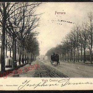 ae6119 - CARTOLINA D'EPOCA - Ferrara Città - Viale Cavour  1902
