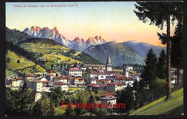 ae1238 - CARTOLINA  D'EPOCA - Belluno Provincia - Pieve di Cadore