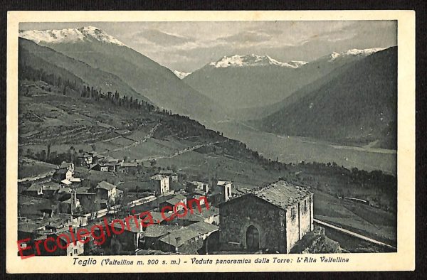 ai7225 - CARTOLINA D' EPOCA - Sondrio Provincia - Teglio