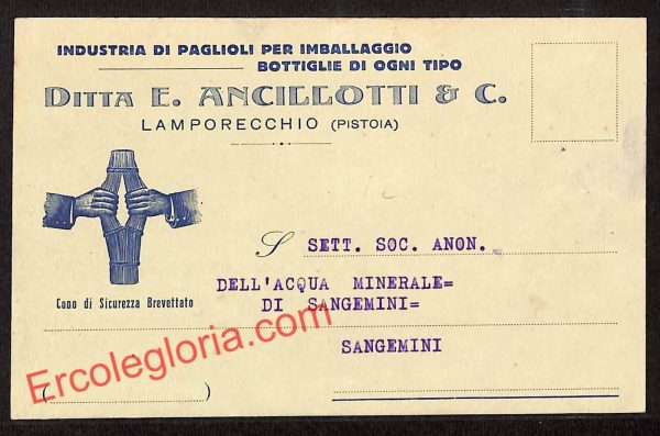 ah8259 - STORIA POSTALE - Pistoia Provincia - Lamporecchio