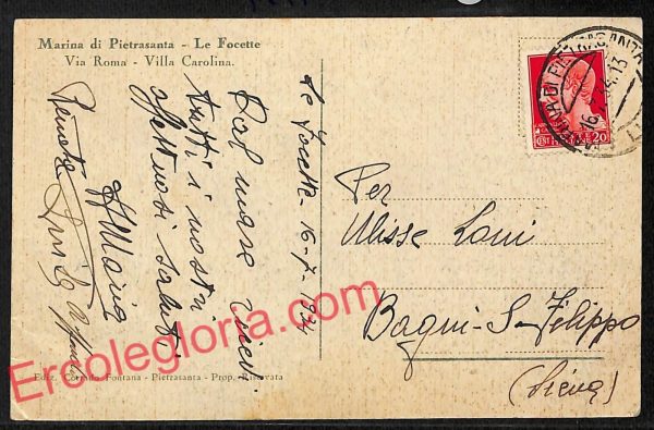 ag6742 - CARTOLINA D'EPOCA - Lucca Provincia - Pietrasanta - immagine 2