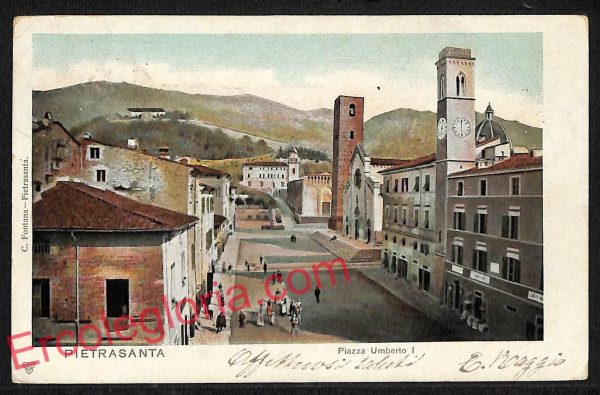 ag6747 - CARTOLINA D'EPOCA - Lucca Provincia - Pietrasanta