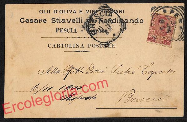 ag6754 - CARTOLINA D'EPOCA - Lucca Provincia - Pescia