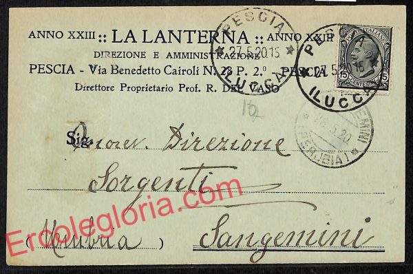 ag6758 - CARTOLINA D'EPOCA - Lucca Provincia - Pescia