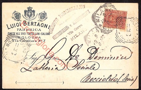 ae2465 - CARTOLINA  D'EPOCA - Bologna Città - Luigi Bertagni  1900
