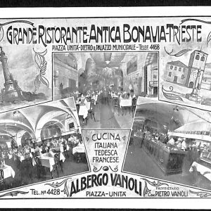 ad0483 - CARTOLINA  D'EPOCA - Trieste Città - Grande Ristorante Antica Bonavia