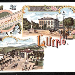 ad0487 - CARTOLINA  D'EPOCA - Varese Provincia - Luino - Grande Hotel Simplon