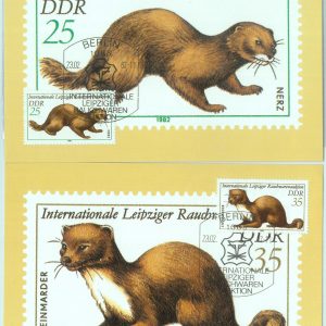 83631 - GERMANY DDR - Postal History -  MAXIMUM CARDS -  Animals 1985