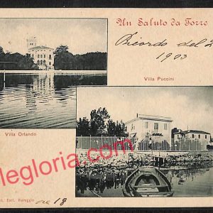 ag6799 - CARTOLINA D'EPOCA - Lucca Provincia - Torre del Lago