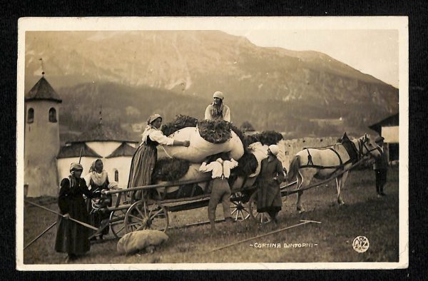 ad0445- CARTOLINA  D'EPOCA - Belluno Provincia -  Cortina d'Ampezzo