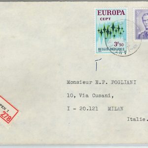 61118 -  BELGIUM - POSTAL HISTORY: COVER to ITALY 1972 - EUROPA CEPT