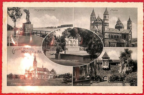 aa7816  - Ansichtskarten VINTAGE  POSTCARD: GERMANY Deutschland - Worms 1935