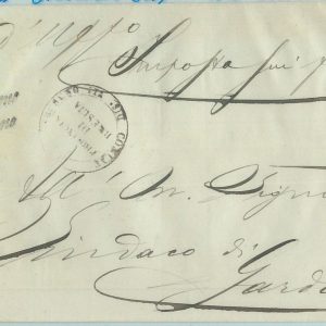 68551 - ITALIA REGNO - STORIA POSTALE annullo collettoria MARCHENO Brescia 1890