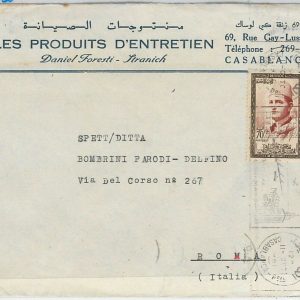 45016  -  MAROC Morocco -  POSTAL HISTORY - COVER to ITALY 1960