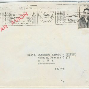 45064 -  MAROC Morocco POSTAL HISTORY -  AIRMAIL   COVER to ITALY 1962