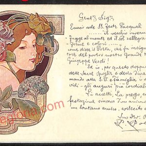 ae7418 - CARTOLINA D'EPOCA - Firenze Città - Scena illustrata  1901