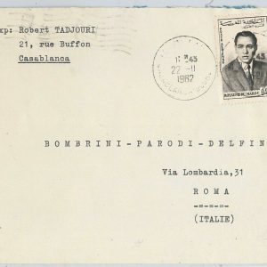 45058 -  MAROC Morocco POSTAL HISTORY: COVER to ITALY 1965