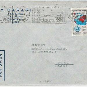 45038  - MAROC Morocco POSTAL HISTORY: AIRMAIL COVER to ITALY 1964