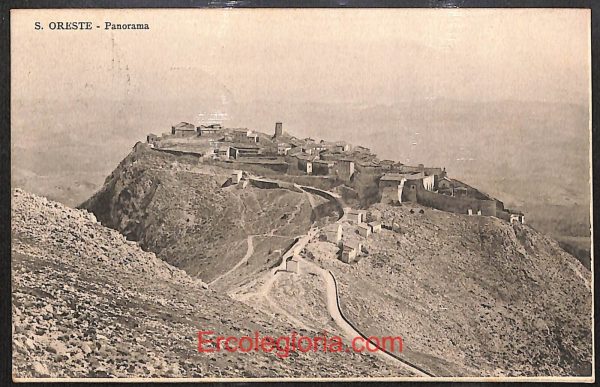 ad8607 - CARTOLINA D'EPOCA - Roma Provincia - Sant' Oreste  1909