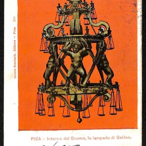ad0008 - CARTOLINA D'EPOCA - Pisa Città - La lampada di Galiteo