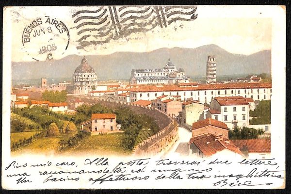 ad0010 - CARTOLINA D'EPOCA - Pisa Città