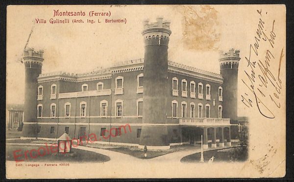 ae6203 - CARTOLINA D'EPOCA - Ferrara Provincia - Montesanto  1902
