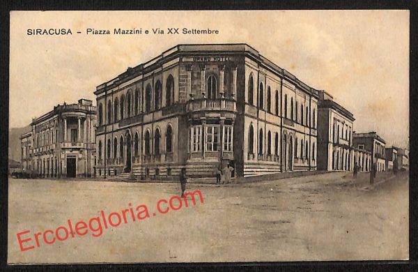 ai6579 - CARTOLINA D' EPOCA - Siragusa Città - Piazza Mazzini