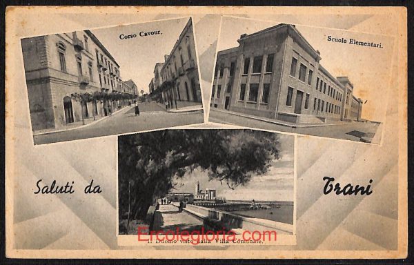 ae0933 - CARTOLINA  D'EPOCA - BAT Provincia - Trani