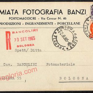 ae6211 - CARTOLINA D'EPOCA - Ferrara Provincia - Portomaggiore  1965