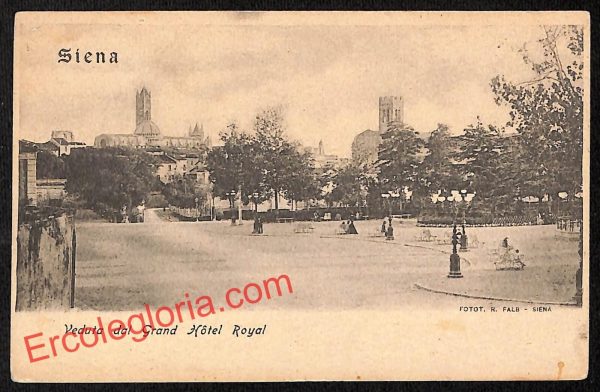 ai5341 - CARTOLINA D'EPOCA - Siena Città - Grand Hotel Royal