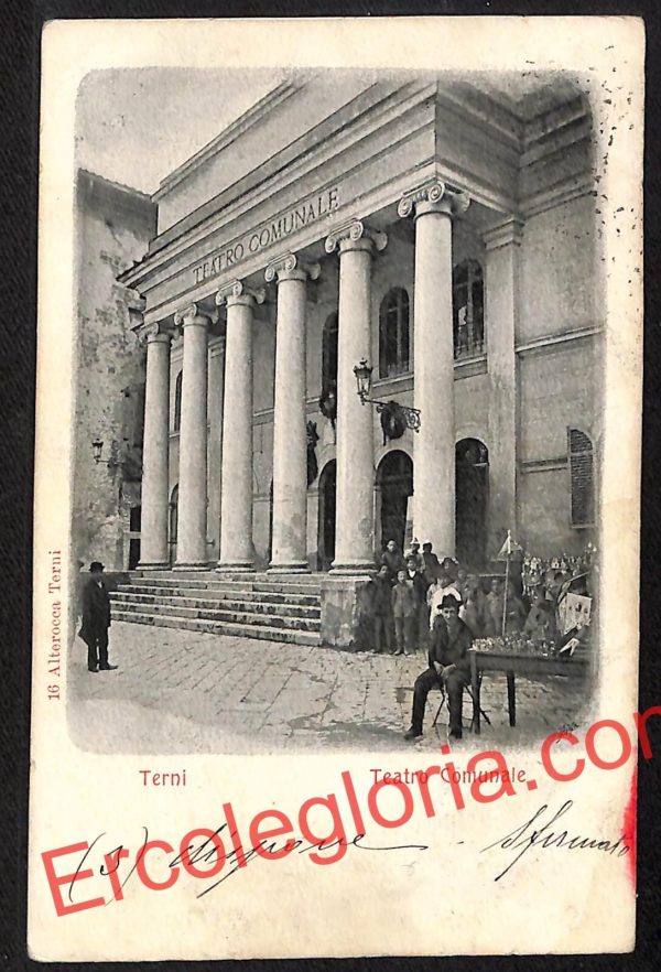 ai7613 - CARTOLINA D' EPOCA - Terni Città - Teatro Comunale