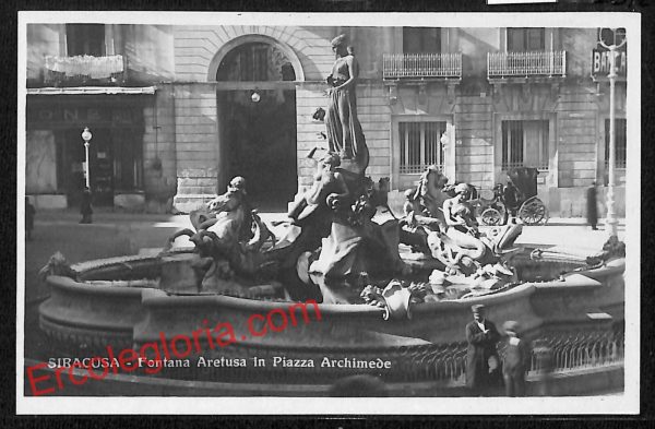 ai6612 - CARTOLINA D' EPOCA - Siragusa Città - Fontana Aretusa