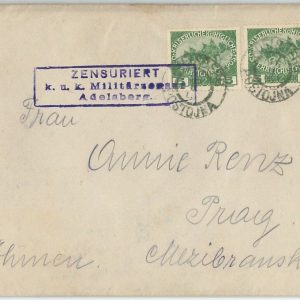 46218 AUSTRIA Österreich - POSTAL HISTORY: CENSORED COVER to Czechoslovakia