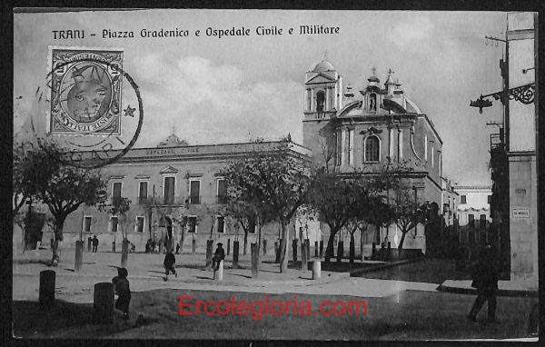ae0934 - CARTOLINA  D'EPOCA - BAT Provincia - Trani  1913