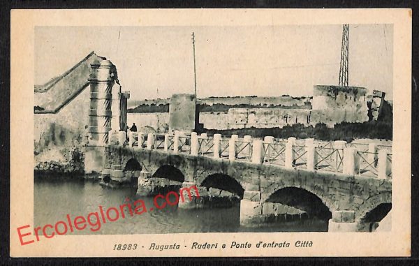 ai6643 - CARTOLINA D' EPOCA - Siragusa Provincia - Augusta