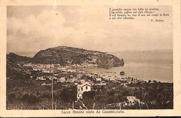 ab8338 - CARTOLINA  D'EPOCA - Napoli  Provincia  - LACCO AMENO