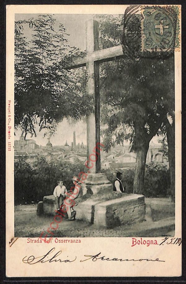 ae2476 - CARTOLINA  D'EPOCA - Bologna Città - Strada dell' Osservanza