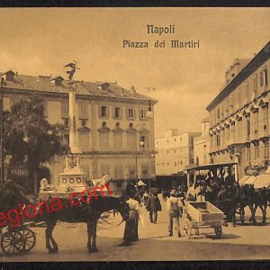 ah3387 - CARTOLINE D'EPOCA - Napoli Citta - Piazza dei Martini