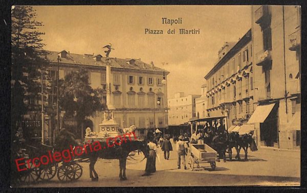 ah3387 - CARTOLINE D'EPOCA - Napoli Citta - Piazza dei Martini