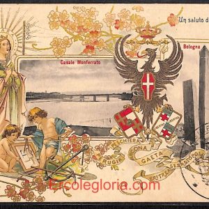 ad9461 - CARTOLINA D'EPOCA - Alessandria Provincia - Casale Monferrato