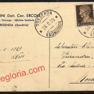 ai7239 - STORIA POSTALE - Sondrio Provincia - Tresenda
