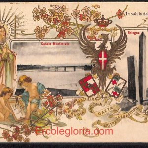 ad9462 - CARTOLINA D'EPOCA - Alessandria Provincia - Casale Monferrato  1902