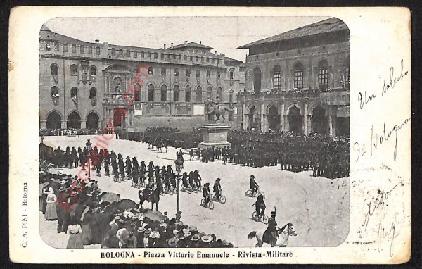 ae2529 - CARTOLINA  D'EPOCA - Bologna Città - Piazza Vittorio Emanuele