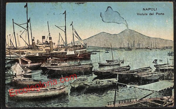 ah3392 - CARTOLINE D'EPOCA - Napoli Citta - Veduta del Porto