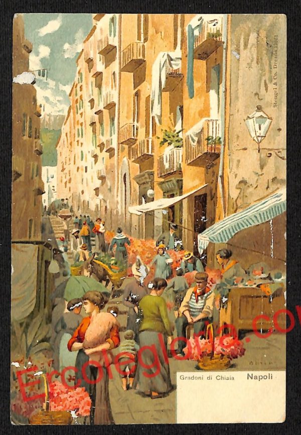 ag9678 - CARTOLINE D'EPOCA - Napoli Città - Cardoni di Chiaia